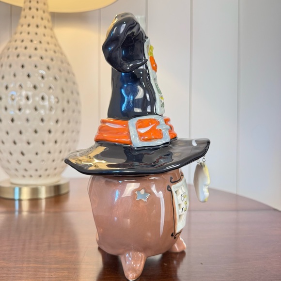 Halloween Witches House candle holder. Blue sky clay works by Heather Goldmine - Picture 9 of 15